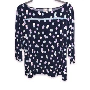 EMMA James, Polka Dot Top, Size XS,